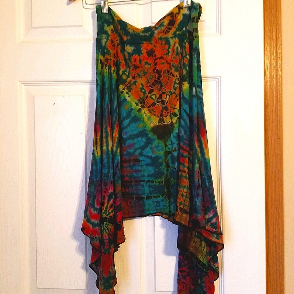 Tie-dye Circle Skirt, Boho